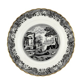 Spode Black Italian 250th Anniversary Dinner Plate จาน 10.5"