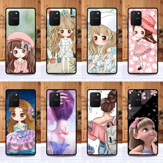 เคส Samsung A91 / S10 lite ใช้เคสเดียวกัน ลายการ์ตูนผู้หญิง ขอบนิ่มหลังแข็ง เคสมือถือ เคสโทรศัพท์ Case เคส TPU ขอบนิ่ม