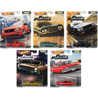 Hot Wheels Fast and Furious Motor City Muscle! 5 คัน ไม่ซ้ำแบบ GBW75 G