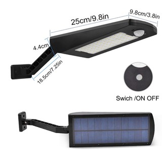 48LED Solar Light Motion Sensor โคมไฟติดผนังโคมไฟถนน ไฟโซล่าเซลล์ เปิด ปิด เอง