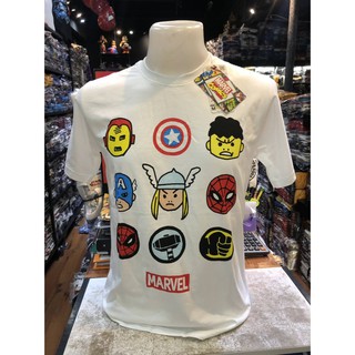 ถูกสุดๆเสื้อยืดมาร์เวล MARVEL-205-WH สีขาวรหัสเต็ม