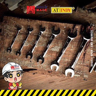 ประแจ ประแจปากตาย 2 ข้าง เกรด A  AT INDY  มี 8 ขนาดให้เลือก …