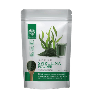 ผงสาหร่ายสไปรูลิน่า สกัด 10:1 B12 ให้สารอาหารเ Organic Spirulina Powder ยี่ห้อ Feaga Life 100 กรัม