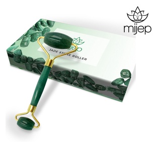 MIJEP Jade Roller - Beautiful High Quality Natural Jade Stone Massage Tool Traditional Crystal Roller