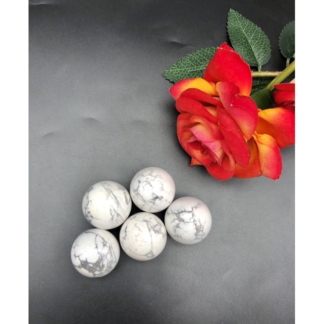 1Pc Natural Howlite Sphere / Top High Quality  / Luck Transformation Stone /  Home Decoration And Co