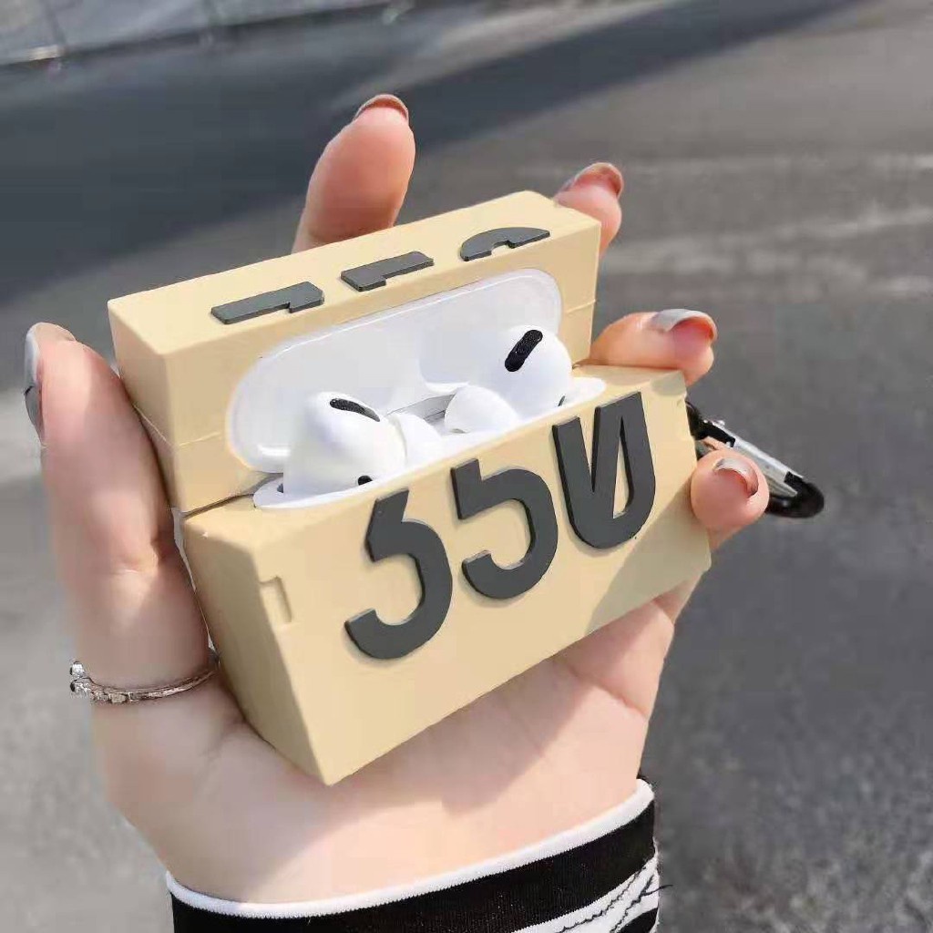 การ์ตูน Ins AirPod Earpod Apple ซิลิโคน i10 i12 i9s tws Airpods เคสป้องกัน Yeezy
