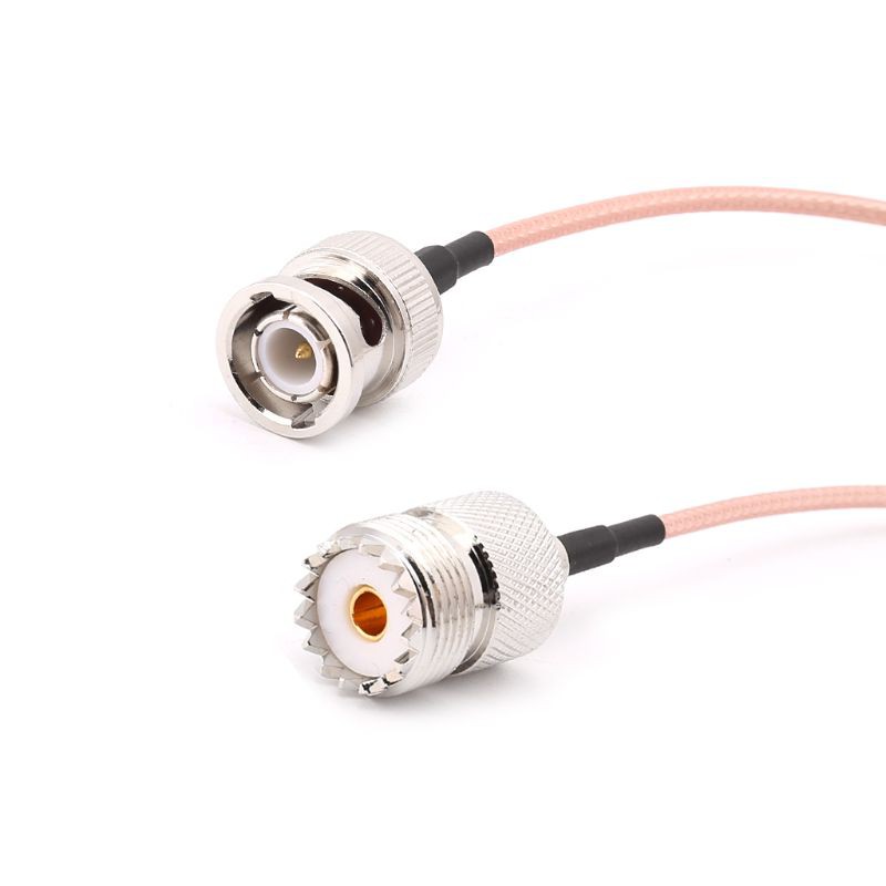 UHF SO239 สายเคเบิล Pigtail  Female to BNC Male RG 316 ความยาว 15 ซม.
