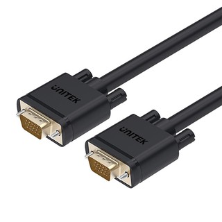 Unitek สาย VGA (M) to VGA (M) (3C+6) HD15 สีดำ