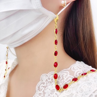 สายคล้องแมส พลอยทับทิม MS3N224
