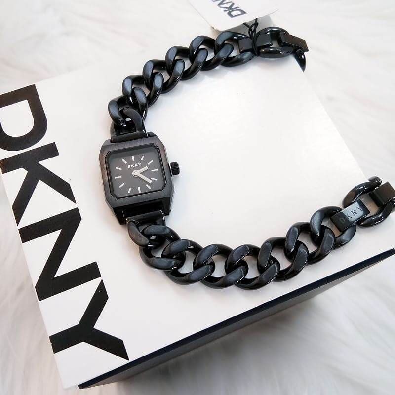 พร้อมส่ง นาฬิกาข้อมือผู้หญิง DKNY Women's Beekman Black IP Watch NY2669
