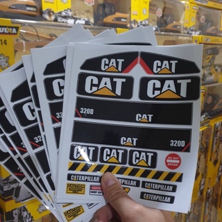 Sticker CAT สติกเกอร์ สำหรับรถแมคโคร Huina 1550 ,1580 (เฉพาะสติดเกอร์)