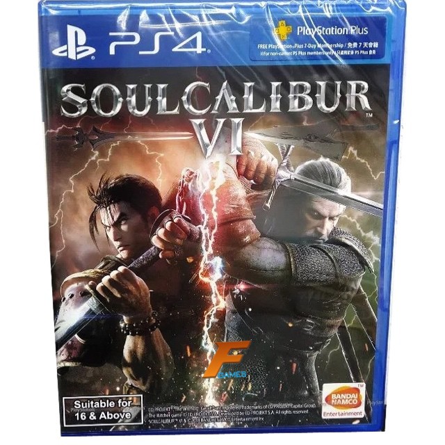 PS4 Soulcalibur VI (Zone3/Asia)( English ) แผ่นเกม ของแท้ มือ1 มือหนึ่ง ของใหม่ ในซีล แผ่นเกมส์