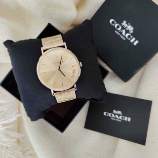 นาฬิกา Coach Perry Gold Mesh Ladies Watch ของแท้