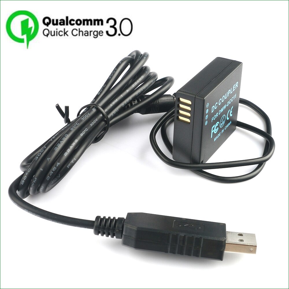 DMW-BLG10 Dummy แบตเตอรี่ DMW-DCC11 DC Coupler สําหรับ Panasonic DC-TZ202 TZ220 LX100M2 GX7MK3 GX7 M