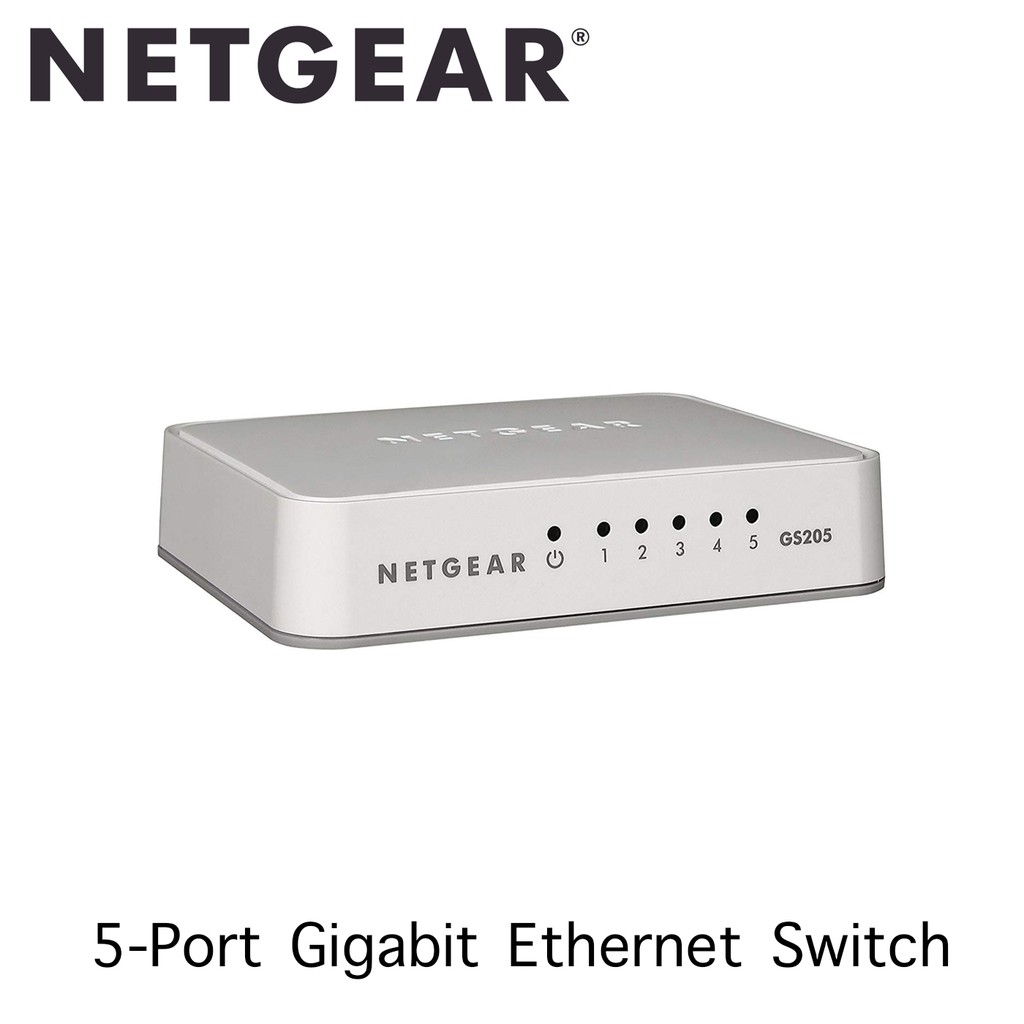 Netgear (GS205) 5-Port Gigabit Ethernet Switch
