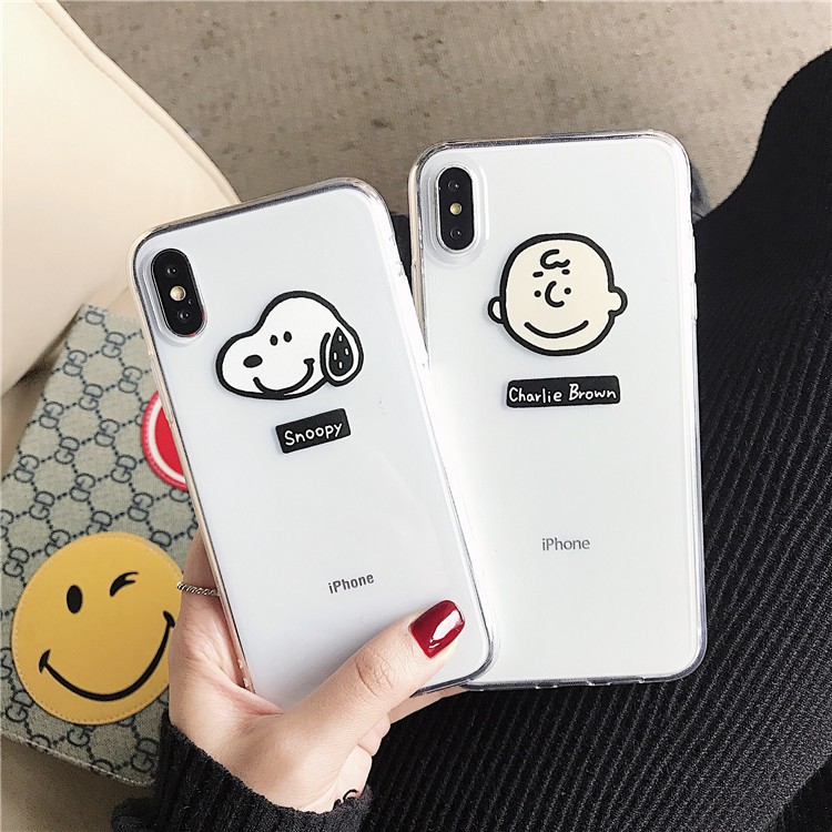 caseiPhone6/6s/7/7p/8/8plusเคสใสน่ารักเคสไอโฟนsnoopy