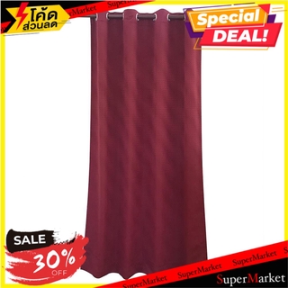 ผ้าม่าน EYELET HOME L&amp;S DAZZ UV 145X160 แดง ผ้าม่านหน้าต่าง CURTAIN HOME L&amp;S DAZZ UV 145X160CM RED