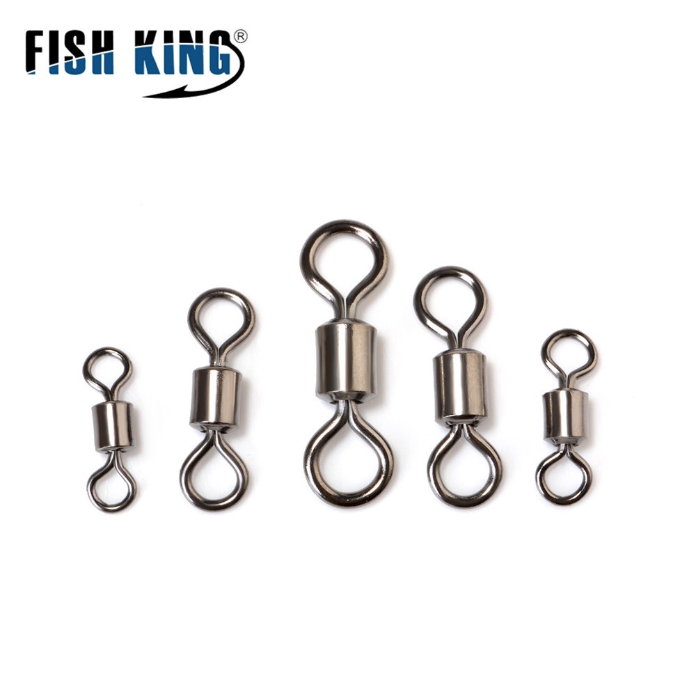 FishKing 10 PCS Fishing Svivel Connector Accessories