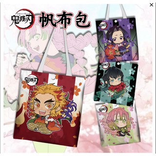 คละแบบให้ กระเป๋าผ้า กระเป๋า ถุงผ้า kimetsu no yaiba ไยบะ ดาบพิฆาตอสูร ฮานาโกะคุง hanako kun 🎉 พร้อมส่งที่ไทย🎉