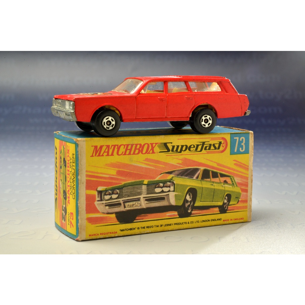 No.1496 รถเหล็ก Matchbox Superfast Wheels No.73A - Mercury Commuter ผลิตในประเทศอังกฤษ ปี 1970 มีกล่องของเก่า หายาก
