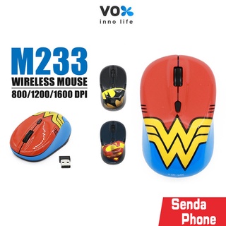 เม้าส์ เม้าส์ไร้สาย VOX รุ่น m 238 ปรับได้ 3แบบ 800/1200/1600 DPI  Mouse Wireless ควบคุมการทำงานปุ่มปรับความเร็ว ใช้ถ่าน