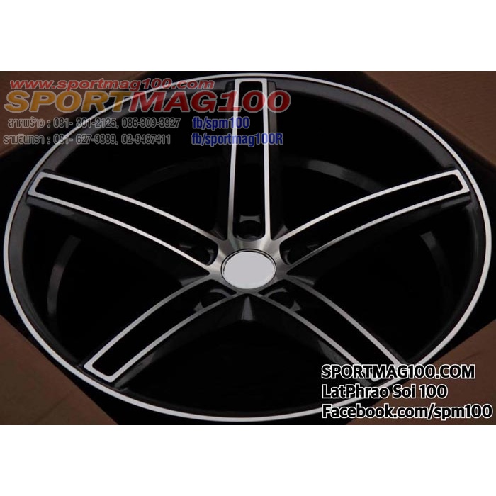 ล้อแม็กซ์ CV5 สีเทาหน้าเงา หน้า8.5 หลัง9.5 19นิ้ว 5รู120 ET35 [14259]