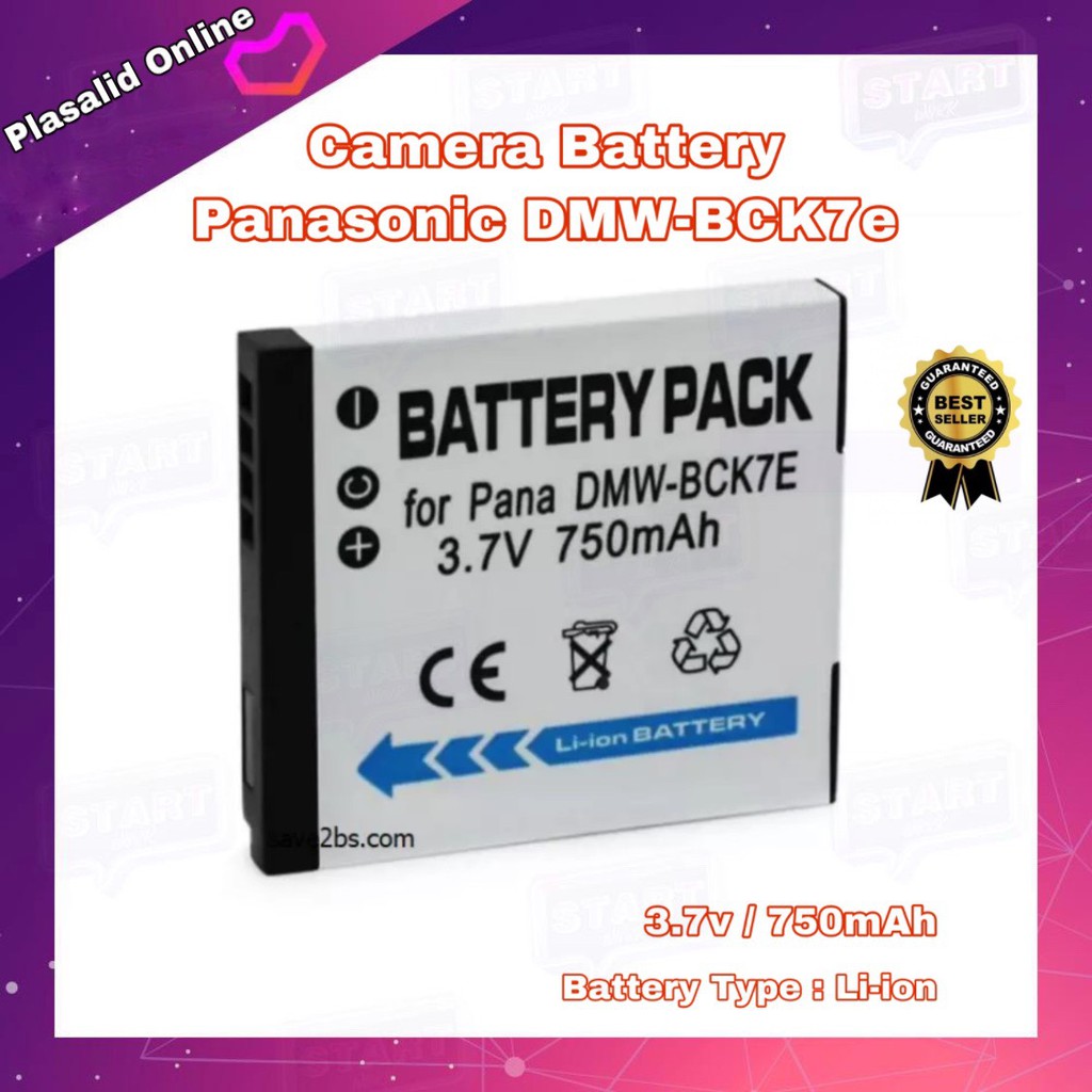 แบตกล้อง Camera Battery Panasonic DMW BCK7E For Panasonic DMC-S3 S5 TS25 TS30 FX80 FX90K FH6 FH8 FP5