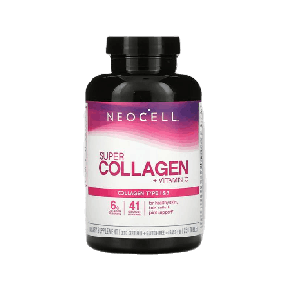 Neocell Super Collagen +C Type 1&3 คอลลาเจน 6000 mg. แบบเม็ด บรรจุ 250 เม็ด/กระปุก