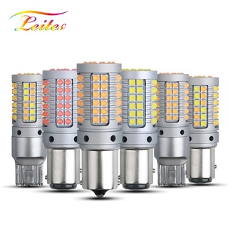 2X DRL led Dual สี Canbus รถ led W21/5 W T20 7443 BAY15D 1157 3157 T25 3030 69SMD รถ DRL ไฟเลี้ยวอัตโนมัติหลอดไฟ