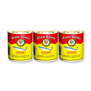 อะยัม ปลาซาร์ดีนในซอสมะเขือเทศ 230 กรัม x 3 กระป๋อง Sardines in Tomato Sauce 230g x 3 Cans