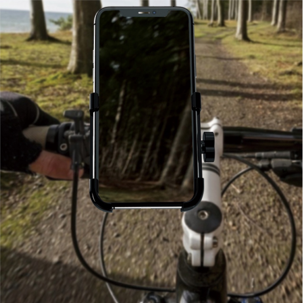 ที่วางโทรศัพท์ รุ่น C1 / C2 ที่ชาร์จโทรศัพท์ที่จับมือถือมอเตอร์ไซค์ ที่จับโทรศัพท์ แบบอลูมิเนียม แข็งแรงทนทาน ต่อทุ - รูปที่ 2