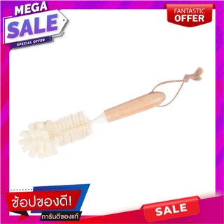 แปรงทำความสะอาดขวดและแก้ว ACCO MOKU สีขาว แปรงทำความสะอาด BOTTLE CLEANING BRUSH ACCO MOKU WHITE อุปกรณ์ทำความสะอาด