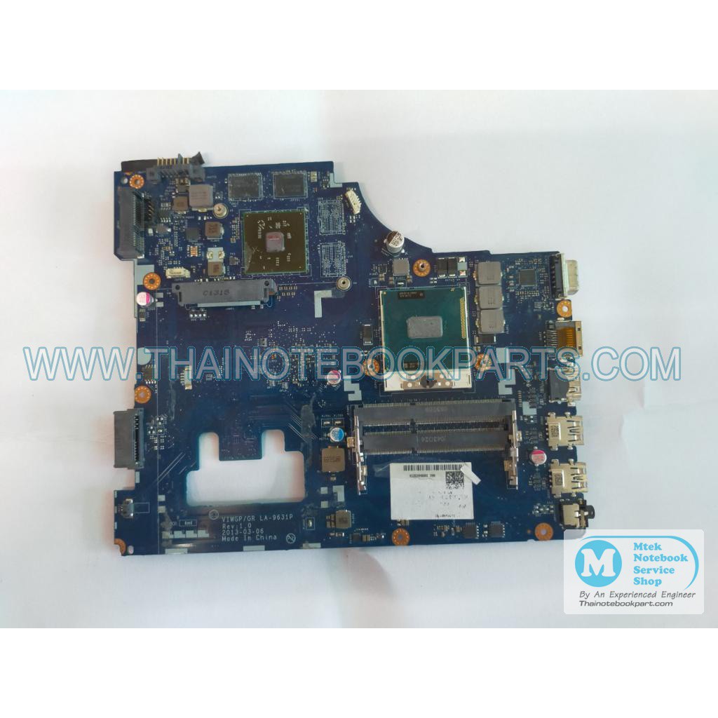 เมนบอร์ดโน๊ตบุ๊คเสีย LENOVO IDEAPAD G500-LA-9631P Mainboard Part (สินค้ามือสอง เมนบอร์ดเสีย ใช้เป็นอ