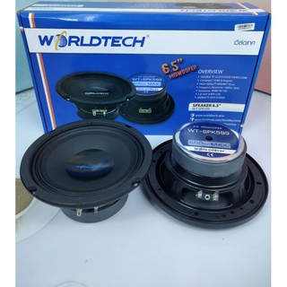 ลำโพงติดรถยนต์เสียงกลาง 2 ทาง WORLDTECH เวิล์ดเทค SPEAKER 6.5" รุ่น WT-SPK599 600W MAX.