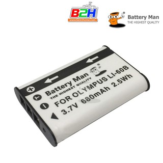 Battery Man For Olympus LI-60B รับประกัน 1ปี