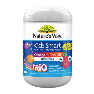 Natures Way Kids Smart Omega-3 Fish Oil Trio 180 Capsules