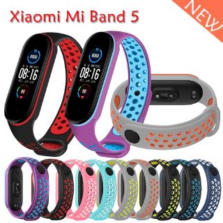 สายรัดซิลิโคนสำหรับ Xiaomi Mi Band 6 Miband 6NFC สายรัดข้อมืออัจฉริยะ สายซิลิโคน สายรัด mi band 5 5nfc