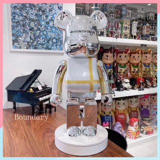 bearbrick400%พายุหมีน้ำเล่นตุ๊กตาตุ๊กตารุ่นของขวัญสะสมหมีมือเครื่องประดับ28cm