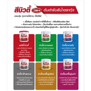 [ส่งด่วนในวัน] 0.9L กระป๋อง แม่สี สีทาบ้าน สีทาภายนอก สีทาภายใน สีน้ำอะครีลิค สีทาห้อง สีตรากุ้ง