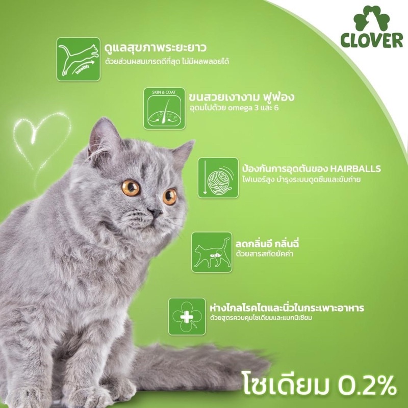 Clover อาหารแมว เกรดอัลตร้าโฮลิสติก (Ultra Holistic) ขนาด 400 กรัม - รูปที่ 3