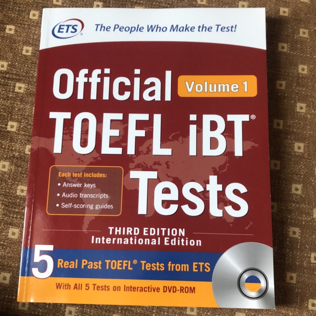 หนังสือ ETS TOEFL iBT (w/5 Real Test!!) ใหม่แทบไม่ได้เขียน