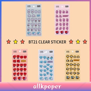 Bt21 สติ๊กเกอร์แม่เหล็กติดตู้เย็นลายการ์ตูน Bts