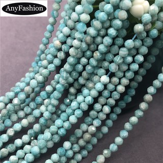 Amazonite Beads หินอัญมณีขนาด 2 / 3 / 4 มม . Diy