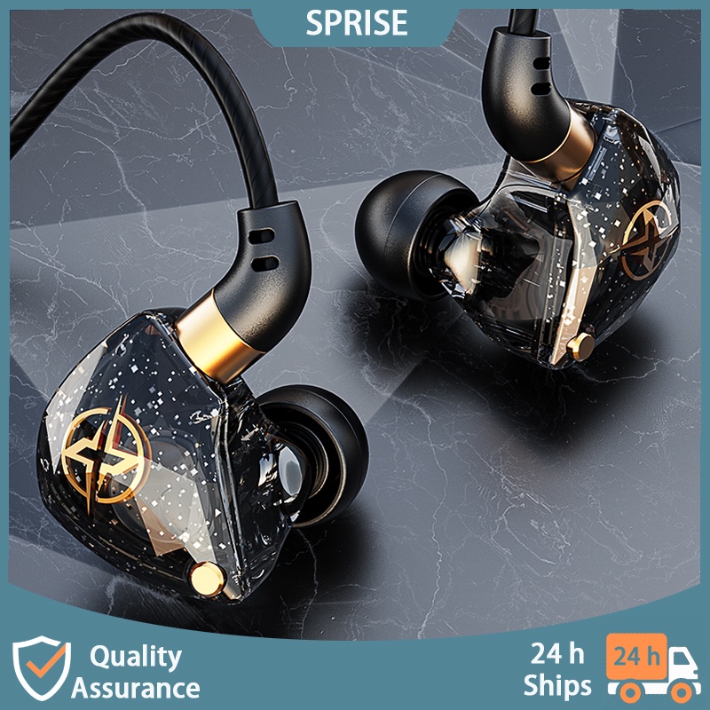 Sprise ใหม่ X6 หูฟังอินเอียร์ ไดนามิก เบสหนัก หูฟังมีไมค์ ลดเสียงรบกวน มีสาย3.5mm