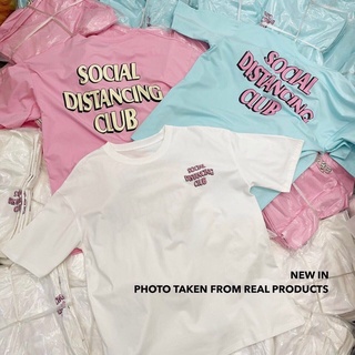 newlooksbkk SOCIAL TEE  เสื้อยืดสกรีนอักษรสุดฮิต ผ้าดีมากก สีน่ารักพาสเทลสุดๆ