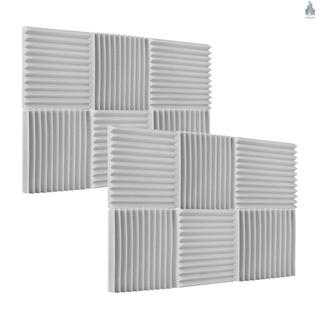 [In Stock] แผงโฟมฟองน้ํากันเสียงดูดซับเสียงสําหรับสตูดิโอขนาด 30x30x2.5 ซม./12X12X1 นิ้ว 12 ชิ้น/แพ็ค