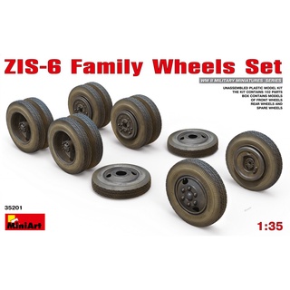 โมเดลประกอบ MiniArt 1/35 MI35201 ZIS-6 FAMILY WHEELS SET