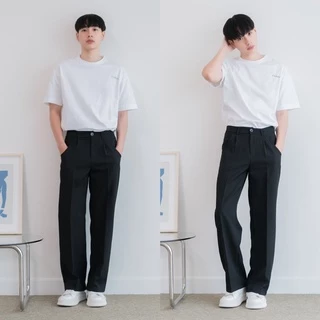 ZAMIO SIGNATURE PANTS มี4สี กางเกงสแลคเอวสูงทรงกระบอกตรง