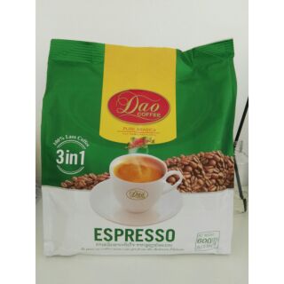 Dao 3 in 1 Espresso dao coffee  600g 30ซอง×20กรัม