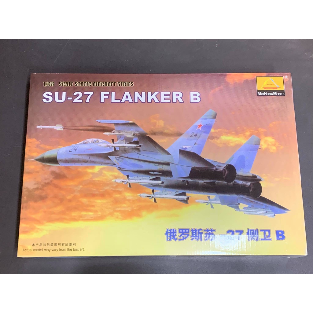 พลาสติก โมเดล ประกอบ MINI HOBBY MODEL สเกล 1/48 SU-27 FLANKER B (80305)